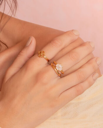 Set x3 Anillos Trebol Talla 7 AVM X TERS